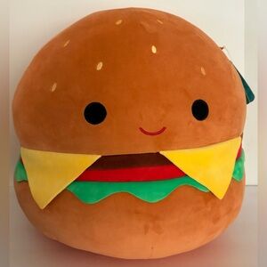 Squishmallows Plush Carl The Cheeseburger, Large size 16” Super Soft Plush Toy